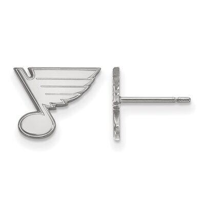 Saint Louis Blues x-Small Post Earring 14k White Gold 4W007BLE, MPN: 4W007BLE, 886774833828