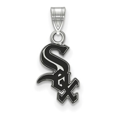MLB Chicago White Sox Sm Enl Pendant Sterling Silver SS011WHI, MPN: SS011WHI, 886774626451