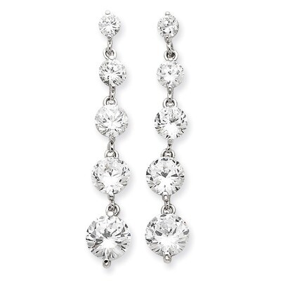 Journey Earrings Sterling Silver CZ QE4317, MPN: QE4317, 886774612041