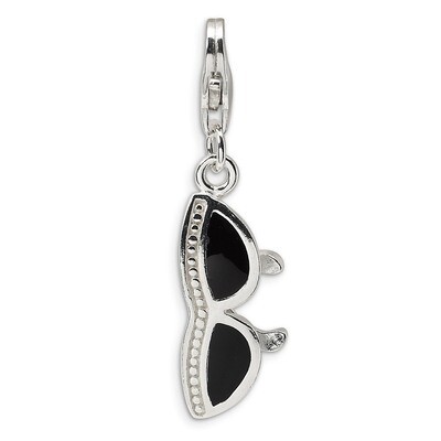 3-D Enameled SunglaCharm Sterling Silver QCC228 by Amore La Vita, MPN: QCC228, 883957331850