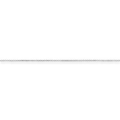 18 Inch 0.5mm &amp; 2 Inch Extension Fancy Rolo Chain Sterling Silver Rhodium-plated QPE45RH-18, MPN: Q…