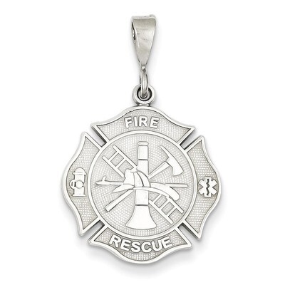 Fire Rescue Pendant 14k White Gold D1242, MPN: D1242, 883957862507