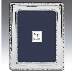 Tizo Tick Beaded 8 x 10 Inch Sterling Silver Picture Frame, MPN: 130-80,