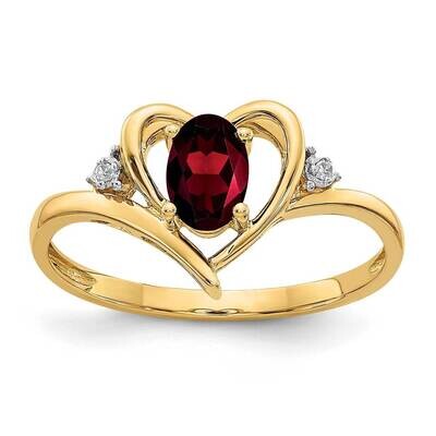 Diamond &amp; Garnet Ring 14k Gold XBS476, MPN: XBS476, 883957857961
