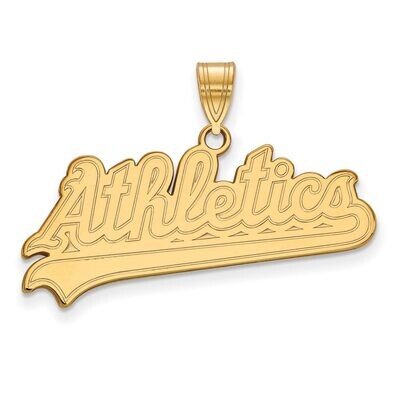 Oakland Athletics Large Pendant Gold-plated Silver GP015ATH, MPN: GP015ATH, 886774918099