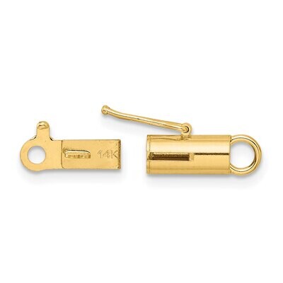 Polished Barrrel Clasp 14k Yellow Gold YG1811, MPN: YG1811,