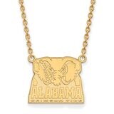 University of Alabama Large Pendant with Chain Necklace 14k Yellow Gold 4Y069UAL-18, MPN: 4Y069UAL-…