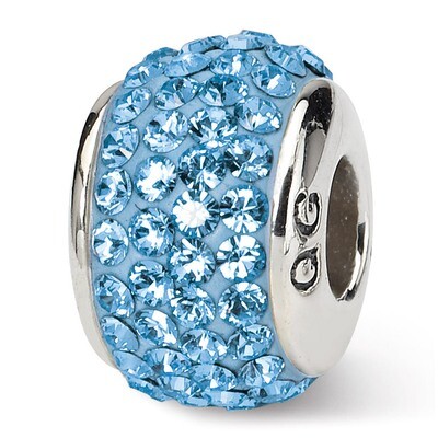 March Full Swarovski Elements Bead - Sterling Silver QRS1252MAR, MPN: QRS1252MAR, 883957277585