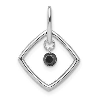 1/6Ct. Black Diamond Dangle Pendant 14k White Gold PM4796-BK-016-WA, MPN: PM4796-BK-016-WA, 8839572…