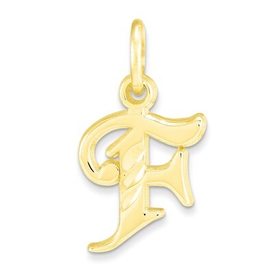 Initial F Charm 10k Gold 10C764F, MPN: 10C764F, 883957487373