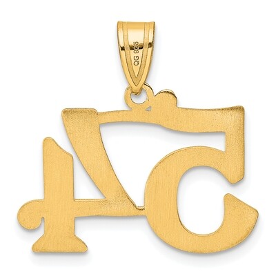 Number 54 Pendant 14k Gold Polished APN54, MPN: APN54, 196904079980