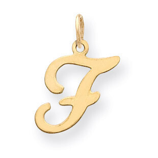 Die Struck Initial F Charm 14k Gold YC248F, MPN: YC248F, 883957971001