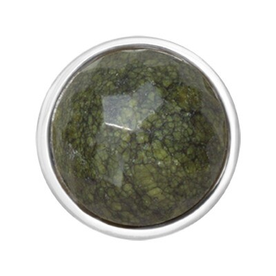 Nikki Lissoni Faceted Green Lace Silver-Plated 23mm Coin C1325SS, MPN: C1325SS, 8718627468210