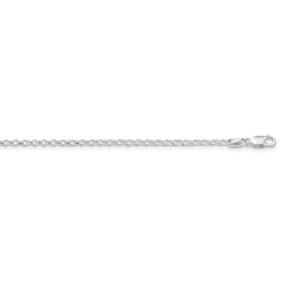 2mm Rolo Chain 30 Inch Sterling Silver Rhodium-Plated QFC1R-30, MPN: QFC1R-30,