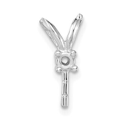 Diamond Accent Pearl Pendant Mounting 14k White Gold WG1465, MPN: WG1465,