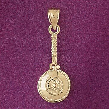 Dazzlers Jewelry Ladle Pendant Necklace Charm Bracelet in Yellow, White or Rose Gold 6967, MPN: DZ-…
