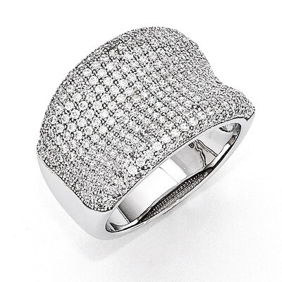 Ring Sterling Silver &amp; Cubic Zirconia Polished QMP111, MPN: QMP111, 886774165325