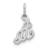 Initial A Charm 10k White Gold 10C763WA, MPN: 10C763WA,