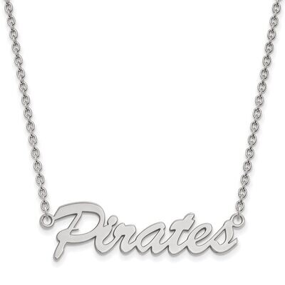 East Carolina University Medium Pendant with Chain Necklace Sterling Silver SS057ECU-18, MPN: SS057…