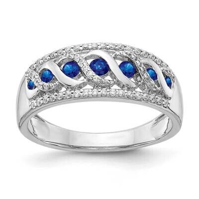 Sapphire Fancy Ring 14k White Gold Diamond RM3848-SA-020-WA, MPN: RM3848-SA-020-WA, 883957309613