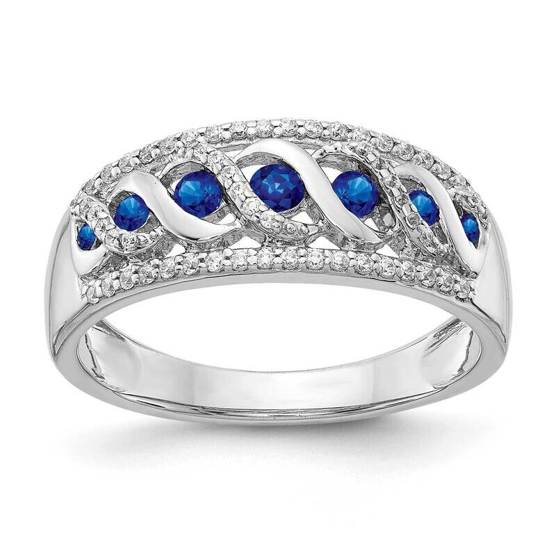 Sapphire Fancy Ring 14k White Gold Diamond RM3848-SA-020-WA, MPN: RM3848-SA-020-WA, 883957309613