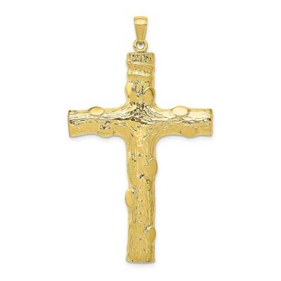 Large Textured Cross Pendant 10k Gold 10K5459, MPN: 10K5459,