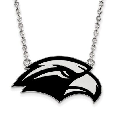 University of Southern Miss Large Enamel Pendant with Necklace Sterling Silver SS009USM-18, MPN: SS…