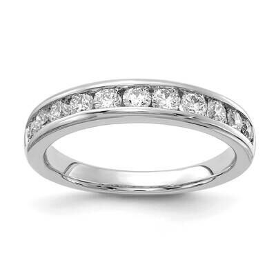 11-Stone Lab Grown Diamond Si1/Si2, G H I, Channel Band 14k White Gold RM4395B-075-WLG, MPN: RM4395…