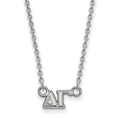 Delta Gamma Extra Small Pendant with 18 Inch Chain Sterling Silver SS006DG-18, MPN: SS006DG-18, 886…