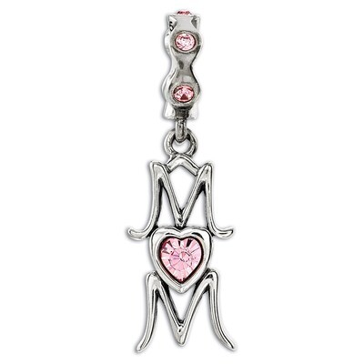 Swarovski Crystal MOM Dangle Bead - Sterling Silver QRS3231, MPN: QRS3231, 886774613680