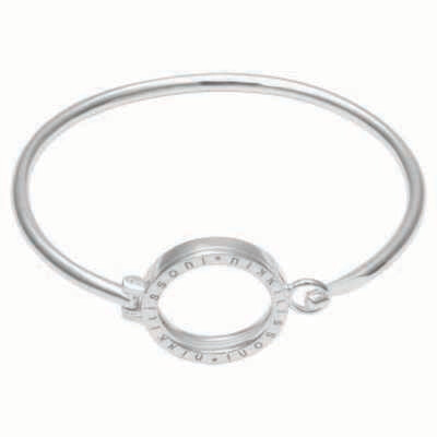 Nikki Lissoni Bracelet with Small Pendant of 25mm Silver-Plated 21cm 8.2 inch B1069S21, MPN: B1069S…