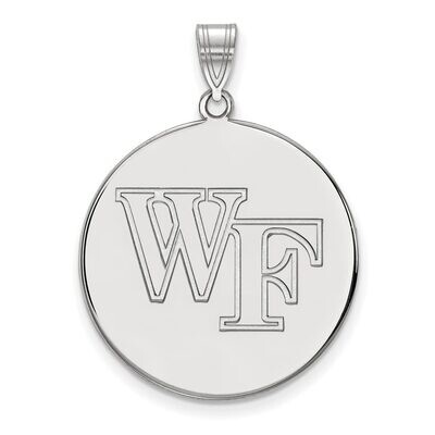 Wake Forest University x-Large Disc Pendant 14k White Gold 4W060WFU, MPN: 4W060WFU, 886774852362