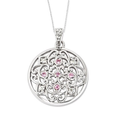 Love Binds Us Together 18 Inch Necklace Sterling Silver with Diamonds QSX428, MPN: QSX428, 88677419…