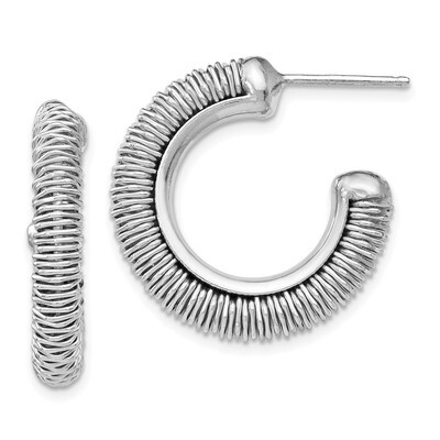 Leslie&#39;s Fancy Earrings Sterling Silver Rhodium-plated HB-QLE1071, MPN: QLE1071, 191101176319