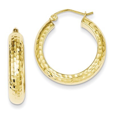 5x 25mm Hoop Earrings Sterling Silver Gold Plated QE8451, MPN: QE8451, 886774247151