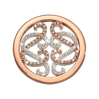 Nikki Lissoni Embrace Lace Coin Rose Gold/Silver Plated 23mm Coin C1697RGS, MPN: C1697RGS, 87190753…