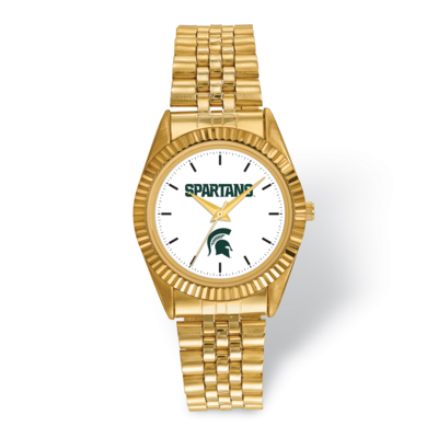 Michigan State University Pro Gold-tone Mens Watch MIS166, MPN: MIS166, 191101125539