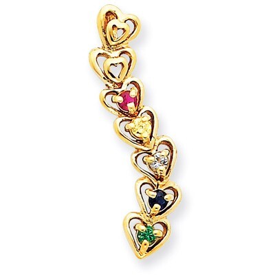 5 Birthstones Family Pendant 14k Yellow Gold XMP54/5, MPN: XMP54/5, 883957379227