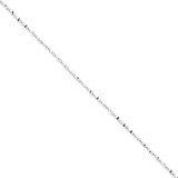 20 Inch 1.4mm Diamond Cut Fancy Chain Sterling Silver QPE39-20, MPN: QPE39-20, 883957980843