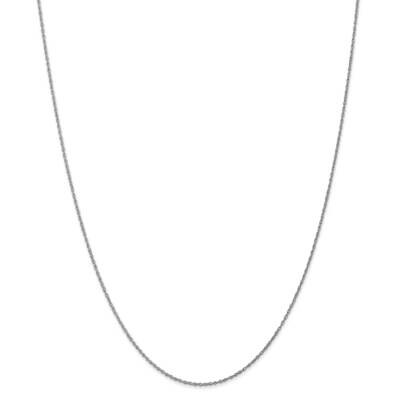 .8mm Lite-Baby Rope Chain 22 Inch 10k White Gold 10WPE3-22, MPN: 10WPE3-22, 191101714627