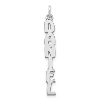 Hobo Extra Font Name Plate Charm Sterling Silver Rhodium-plated XNA1171SS, MPN: XNA1171SS,