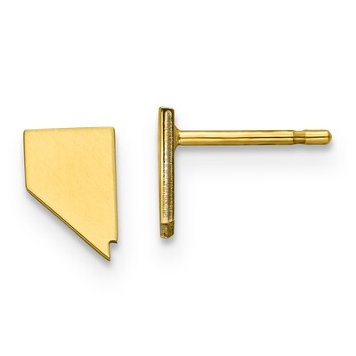 Nevada State Small Earrings Gold-plated on Silver Engravable XNE50GP-NV, MPN: XNE50GP-NV, 886774566…