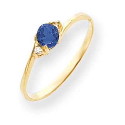 4mm Sapphire Diamond Ring 14k Gold Y4712S/A, MPN: Y4712S/A, 883957595832