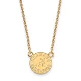 University of Alabama Small Pendant with Chain Necklace Gold-plated Silver GP054UAL-18, MPN: GP054U…