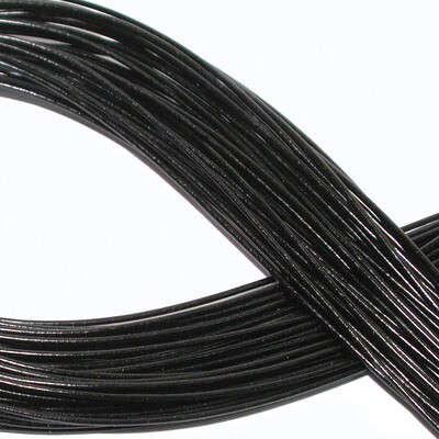 2 mm. 50 Meter Black Leather Cord Greek European CRD832/2.0-50, MPN: CRD832/2.0-50, 790524592135