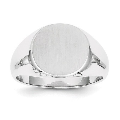 Signet Ring 14k White Gold RS571, MPN: RS571, 883957369679