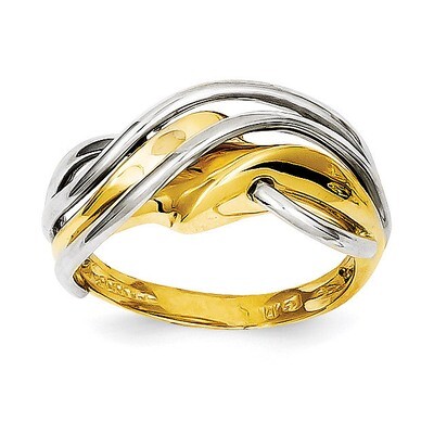 Wave Ring 14k Two-Tone Gold K3859, MPN: K3859, 637218113415