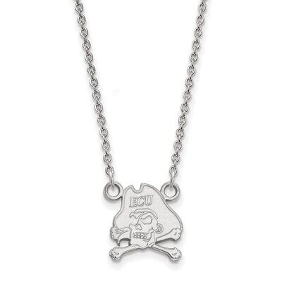 East Carolina University Small Pendant with Necklace Sterling Silver SS011ECU-18, MPN: SS011ECU-18,…