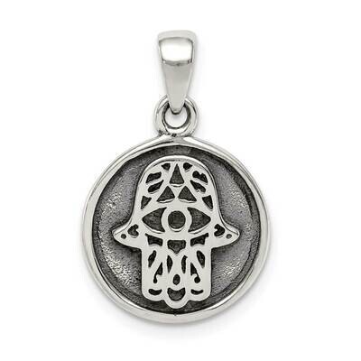 Hasma Pendant Sterling Silver Antiqued QC9440, MPN: QC9440, 886774034485