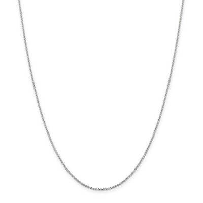 1.4mm Diamond-Cut Forzantina Cable Chain 26 Inch Sterling Silver QPE82-26, MPN: QPE82-26,
